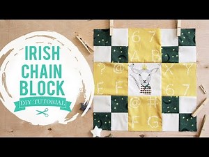 Quilt Block Tutorial - How to Make a Single Irish Chain Block Tutorial