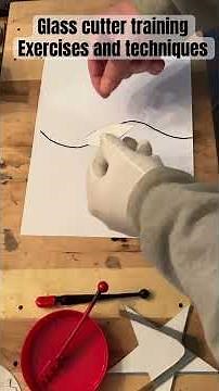 Training a rookie glass cutter the skills needed to cut glass successfully. #tutorial #glasscutting