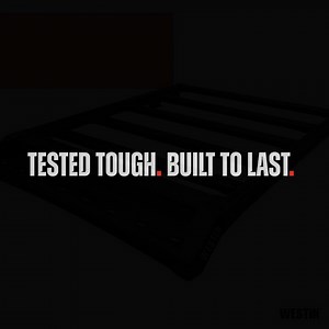 Easily mount gear without drilling—Westin Mesa Roof Rack installs in minutes. With a 400 lb dynamic load rating, it’s perfect for roof-top tents and any adventure gear. Upgrade now! | Westin Automotive Products