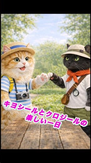キヨシールとクロジールの楽しい1日