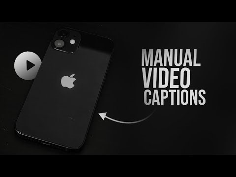 How to Add Video Caption on iPhone Manually (tutorial)