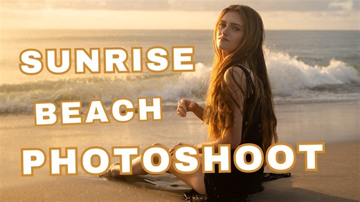 Sunrise Beach Photoshoot Behind-the-Scenes