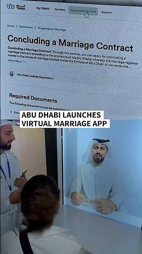 Abu Dhabi launches virtual marriage app