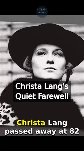 Christa Lang's Quiet Farewell