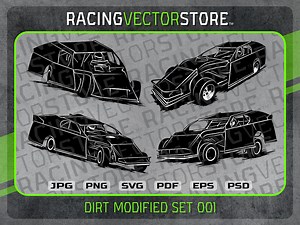 Modified Dirt Race Car Image in .svg .ai .eps .pdf .png .jpg - Etsy