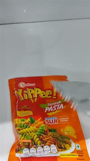 Ready to cook pasta #yipee #pasta #suji #delicious #tricolor