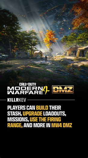 Players can build their stash, upgrade loadouts, missions, use the firing range, and more in MW4 DMZ
