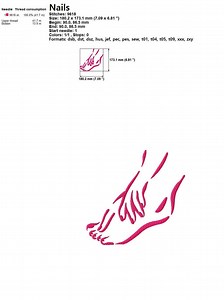 Nail Master Embroidery Design, Beauty Salon Decor (digital Download) - Etsy