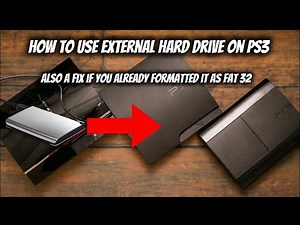 How to use external hard drive on ps3