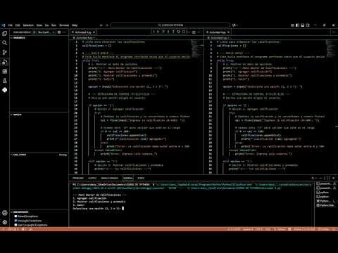 Actividad 4 py CURSO DE PYTHON Visual Studio Code
