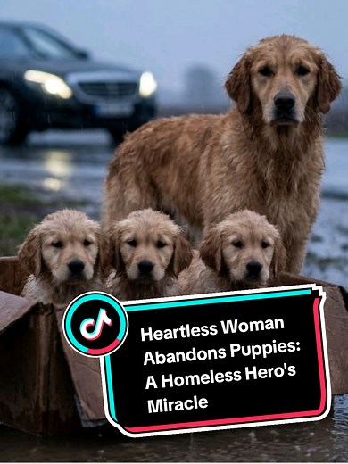 Heartless Woman Abandons Puppies, Homeless Hero Saves Them