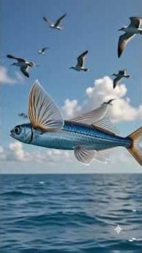 This flying fish escapes the ocean… only to fall into another trap 😳