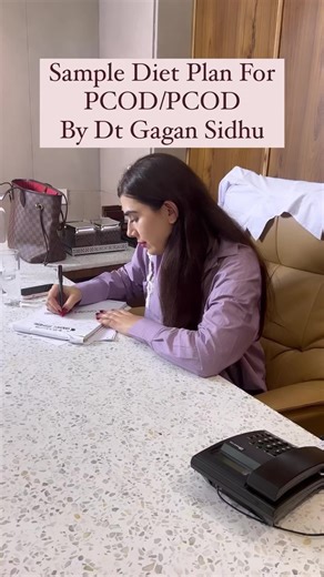 123K views · 1K reactions | Sample diet plan for PCOD | Dt Gagan Sidhu | Facebook
