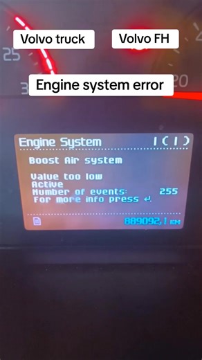 Troubleshooting Volvo Truck Engine System Error