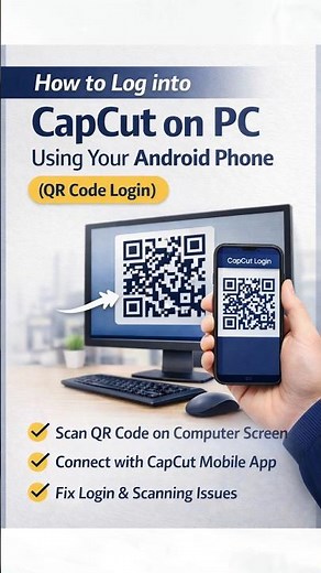 How to Scan QR Code on PC Screen with Android | CapCut Desktop Login