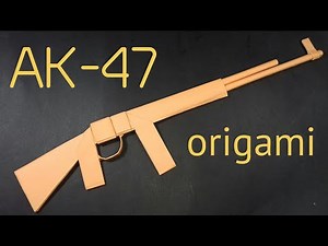 Easy Origami Gun - AK 47|How To Make Paper Gun Without Glue|Paper Gun|Paper Things|Paper Crafts