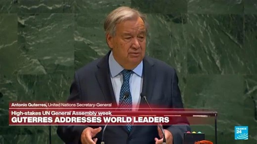 Replay: UN Secretary General António Guterres delivers speech and outlines global agenda