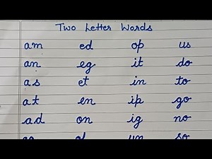 Two Letter Words for Kids | English Reading Practice/Easy Learning Connection