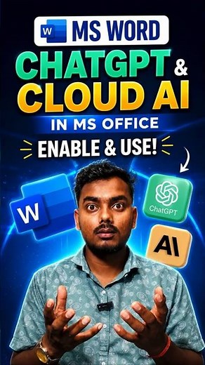 How To Use ChatGPT In MS Word & Excel | AI in Microsoft Office #viral #msword #ai #tricks #pc