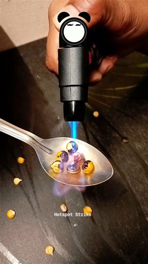 What happens to Corn under a 1300°C Flame? #shorts #corn #experiment #popcorn