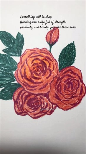 How to draw roses - strength, positivity, and beauty - Enjoy drawing