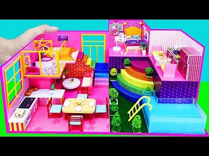 DIY maison miniature en carton #80 !! construire une belle villa pour 2 familles