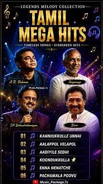 Tamil Mega Hits Collection 🎵 | A.R. Rahman, Ilaiyaraaja, SPB & Deva | Evergreen Tamil Melody Songs