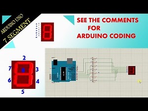How to make 7 segment using arduino uno in proteus? #7segment #howtomake7segment #ArduinoUno