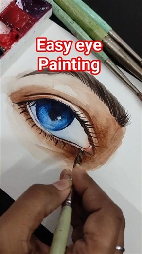 easy eye painting tutorial #art #eyes #eyepainting #eyedrawing #paintingtutorial #ideas #canvas #yt