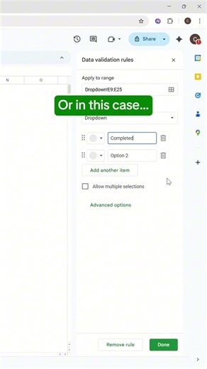 How to use dropdowns in Google Sheets! #googlesheets #spreadsheets #google