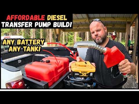 Affordable Drill Battery Powered DIY Diesel Transfer Tank Build!