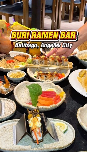 NEWEST Japanese restaurant sa Balibago, Angeles City and the ONLY one that serves TACO SUSHI! 🌮🍣🔥 📍 BURI Ramen Bar In front of Jollibee Sta. Maria, near Systems Plus, beside Angry Pig. ⏰ Open Daily 4 PM – 12 MN ❌ Closed every Wednesday #BURIRamenBar #TacoSushi #AngelesCity #JapaneseRestaurant #ExplorewithVince | Explore with Vince