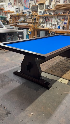 Almost done with this super cool conversion table project with my good friend Jim, we’ve been working together on this table for the better of 2 months at his shop, super challenging but also very rewarding. It’ll have a 3 removable pieces on top that we are about almost done with, all in stained walnut! Stay tuned for it finished up! @jq_woodworks | Matt's Woodworks