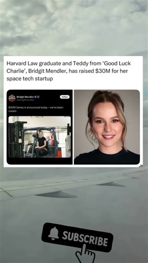 Harvard Law graduate and Teddy from 'Good Luck Charlie', Bridgit Mendler, has raised $3OM
