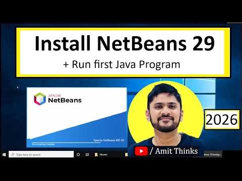 Install NetBeans IDE 29 with Java JDK 25 on Windows 10 | Run First Java program | Setup Guide (2026)