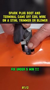 How To Fix Spark Plug Boot and Terminal Came Off Coil Wire On A Stihl Trimmer or Blower (1/2) #stihl#stihllover #battery #troybilt #geraldswindle #takeamericaback #repair #stihl#smallenginemechanic #chainsawrepair #grasstok #viralllllll #tpy | Online Work 01