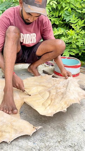 Amazing Sheep Skin Cutting Process for Traditional Drum Making | Incredible Craftsmanship