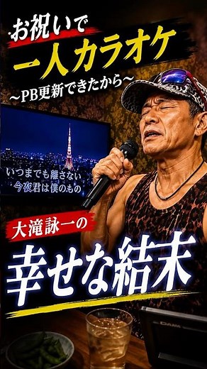 ㊗️PB更新記念一人カラオケ！大滝詠一の幸せな結末を熱唱！