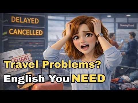 10 Travel Problems English Conversations | Real Life English for Travel A2-B1 |Easy English Practice