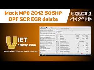 Mack MP8 2012 505HP DPF SCR EGR delete | VIETVehicle