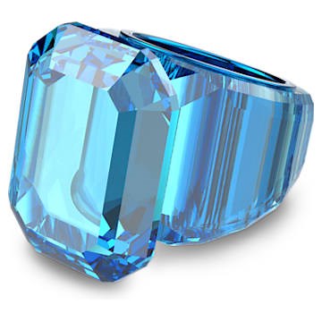 Lucent cocktail ring, Octagon cut, Blue by SWAROVSKI