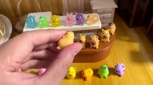 Mini Resin Cat Tiny Animal Miniature Figures Glow in The Dark for DIY Garden Dollhouse Animals Accessories Micro Landscape Aquarium Party Decor (18P-Capybara)