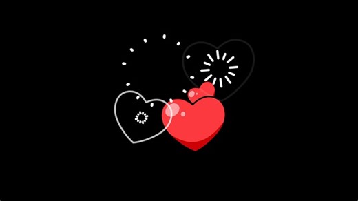 Heart Animation, Hearts, Love. Free Stock Video