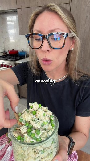 Creamy Chicken Salad with Spring Peas and Swiss Cheese