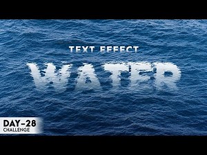 Under Water Text Effect | Typography in photoshop #Day28Challeneg