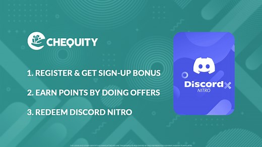 Chequity - Earn Free Discord Nitro