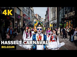[4K]Hasselt Carnaval 2024 | Belgium Walking Tour