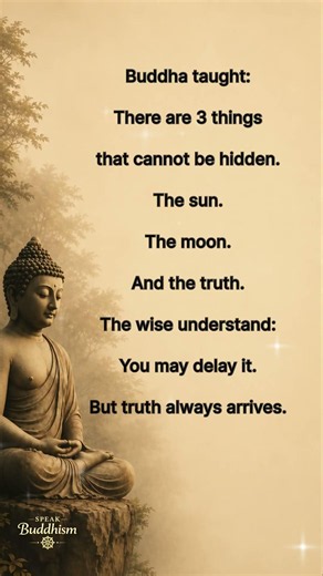 Buddha Said: These 3 Things Can Never Be Hidden
