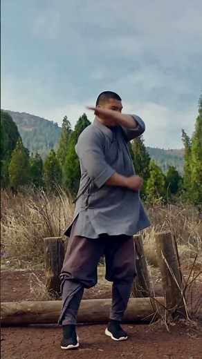 Shaolin Monk Training in the Mountains! #shaolin #kungfu #monk #martialarts #zen #warrior #training
