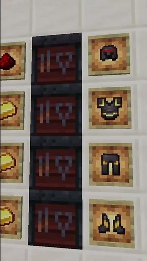 Bunter Mix bei dem Netherite Gold und Redstone Rüstungsdesign in Minecraft #minecraft #mctutorial